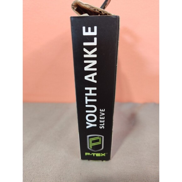 P-Tex Youth Compression Ankle Sleeve Black - Picture 2 of 3